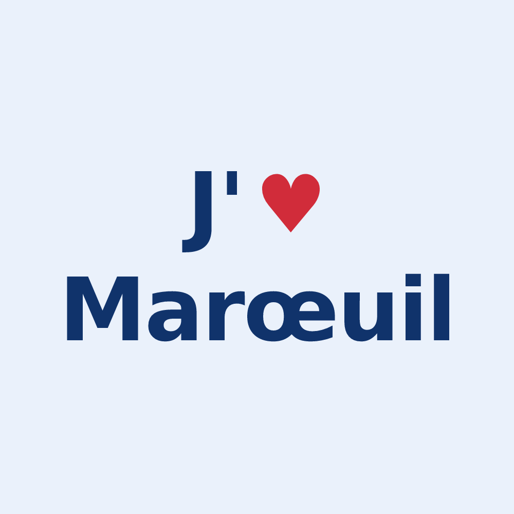 Sticker personnalisé Marœuil — design J'aime Marœuil