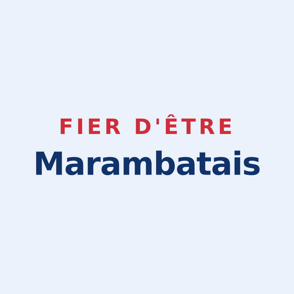 Sticker « Fier d'être Marambatais » — design pour Marambat