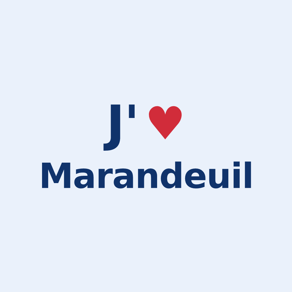Sticker personnalisé Marandeuil — design J'aime Marandeuil