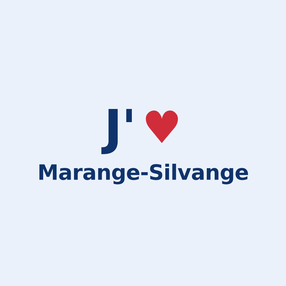 Sticker personnalisé Marange-Silvange — design J'aime Marange-Silvange