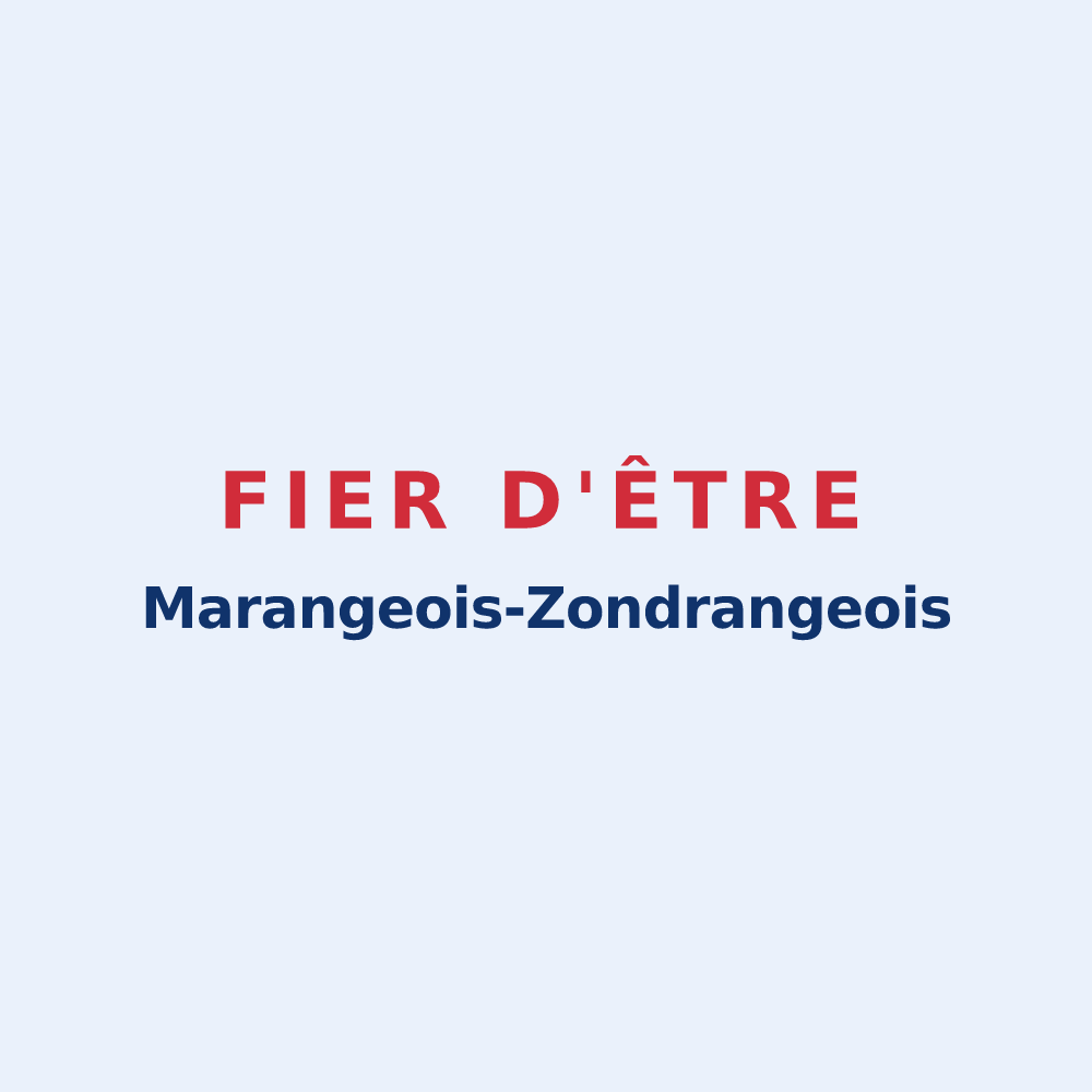 Sticker « Fier d'être Marangeois-Zondrangeois » — design pour Marange-Zondrange