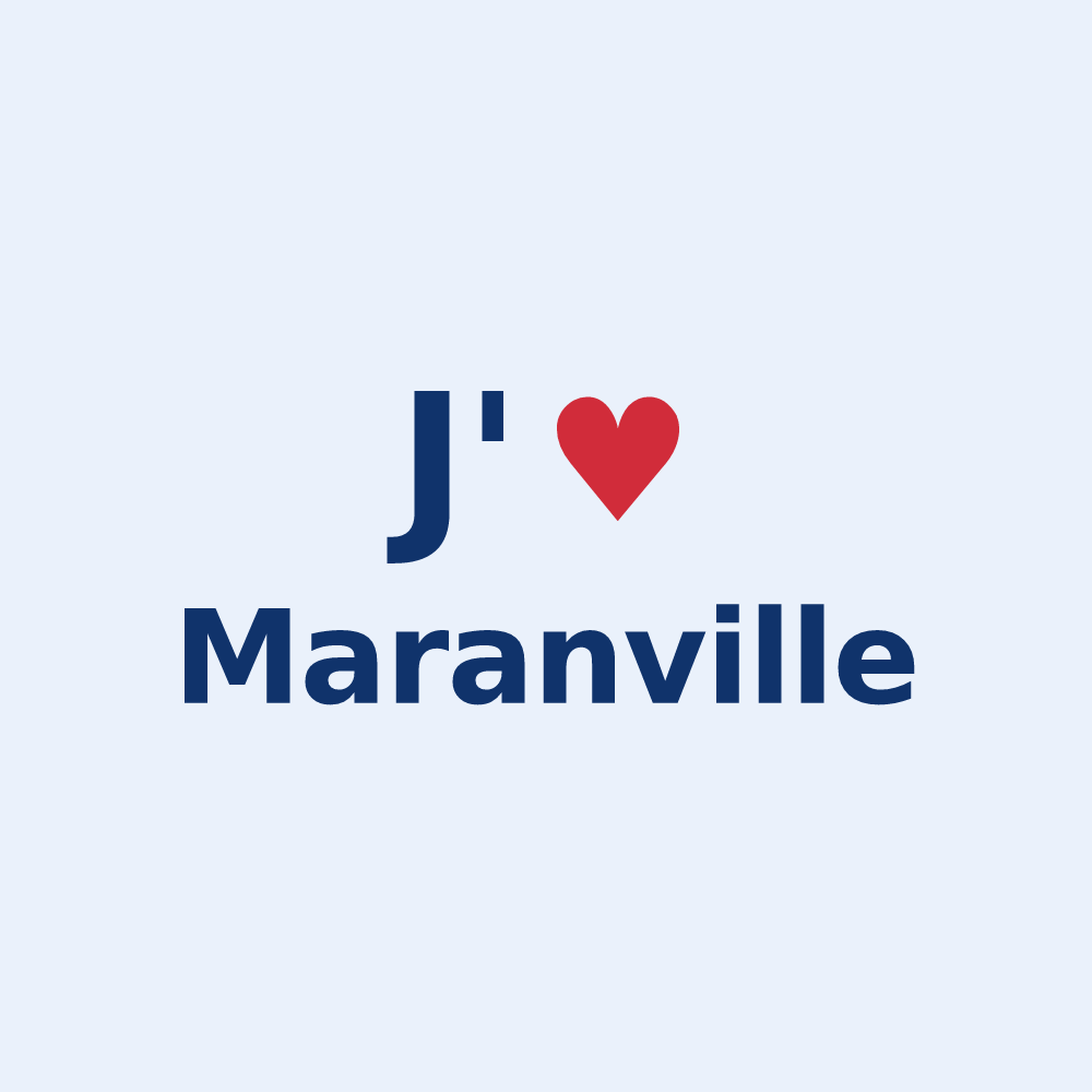 Sticker personnalisé Maranville — design J'aime Maranville