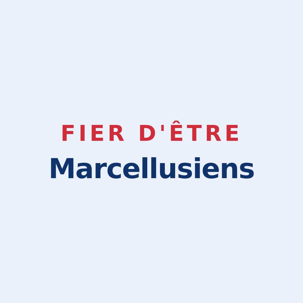 Sticker « Fier d'être Marcellusiens » — design pour Marcellus