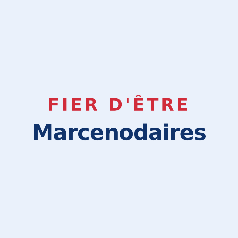 Sticker « Fier d'être Marcenodaires » — design pour Marcenod