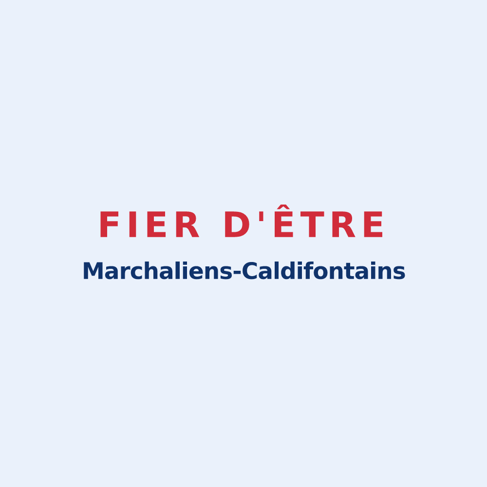Sticker « Fier d'être Marchaliens-Caldifontains » — design pour Marchaux-Chaudefontaine