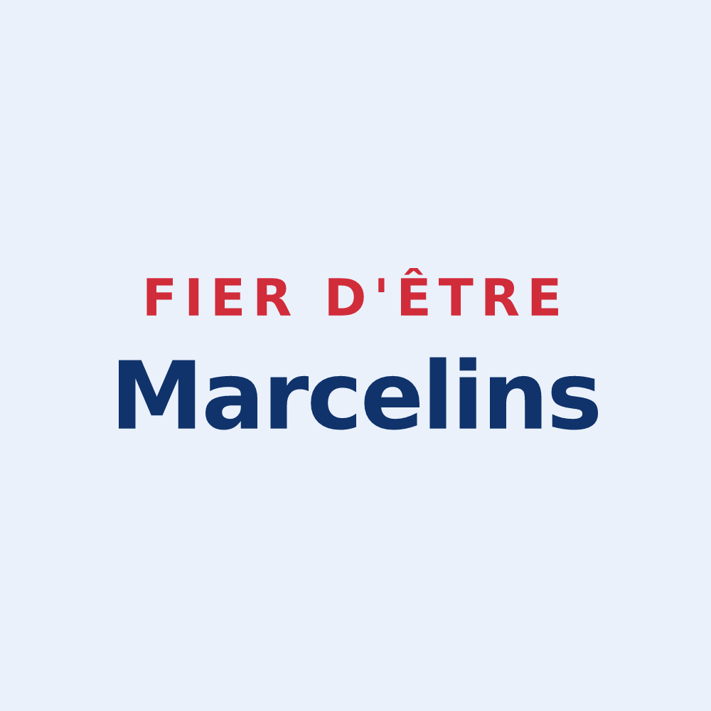 Sticker « Fier d'être Marcelins » — design pour Marchélepot-Misery