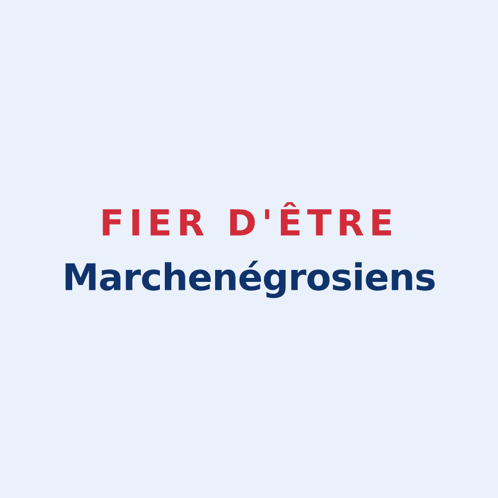 Sticker « Fier d'être Marchenégrosiens » — design pour Marchenoir