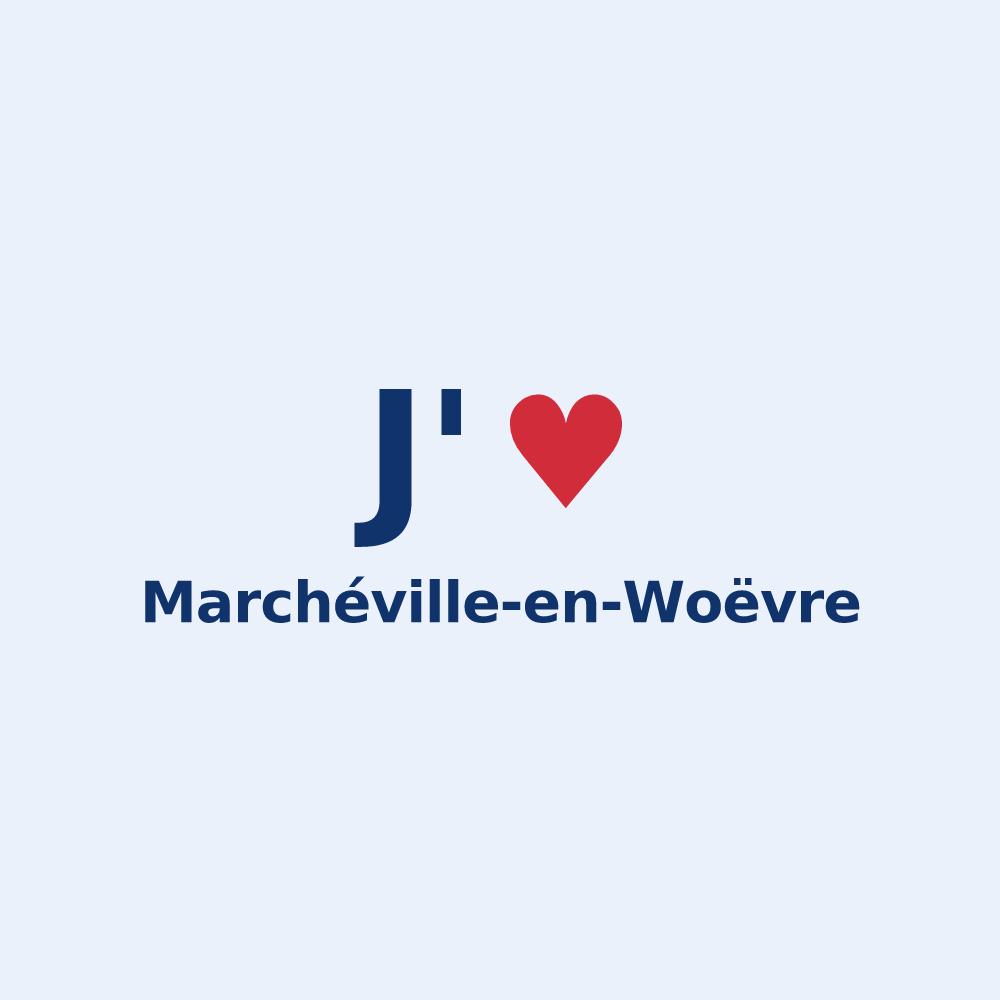 Sticker personnalisé Marchéville-en-Woëvre — design J'aime Marchéville-en-Woëvre