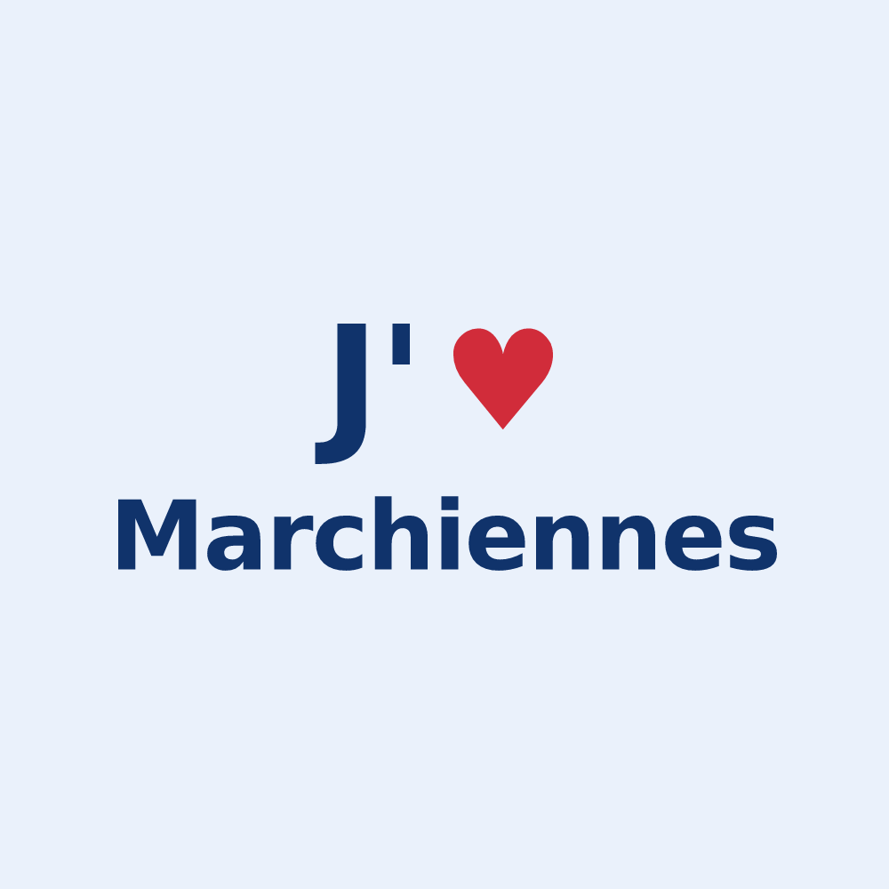Sticker personnalisé Marchiennes — design J'aime Marchiennes