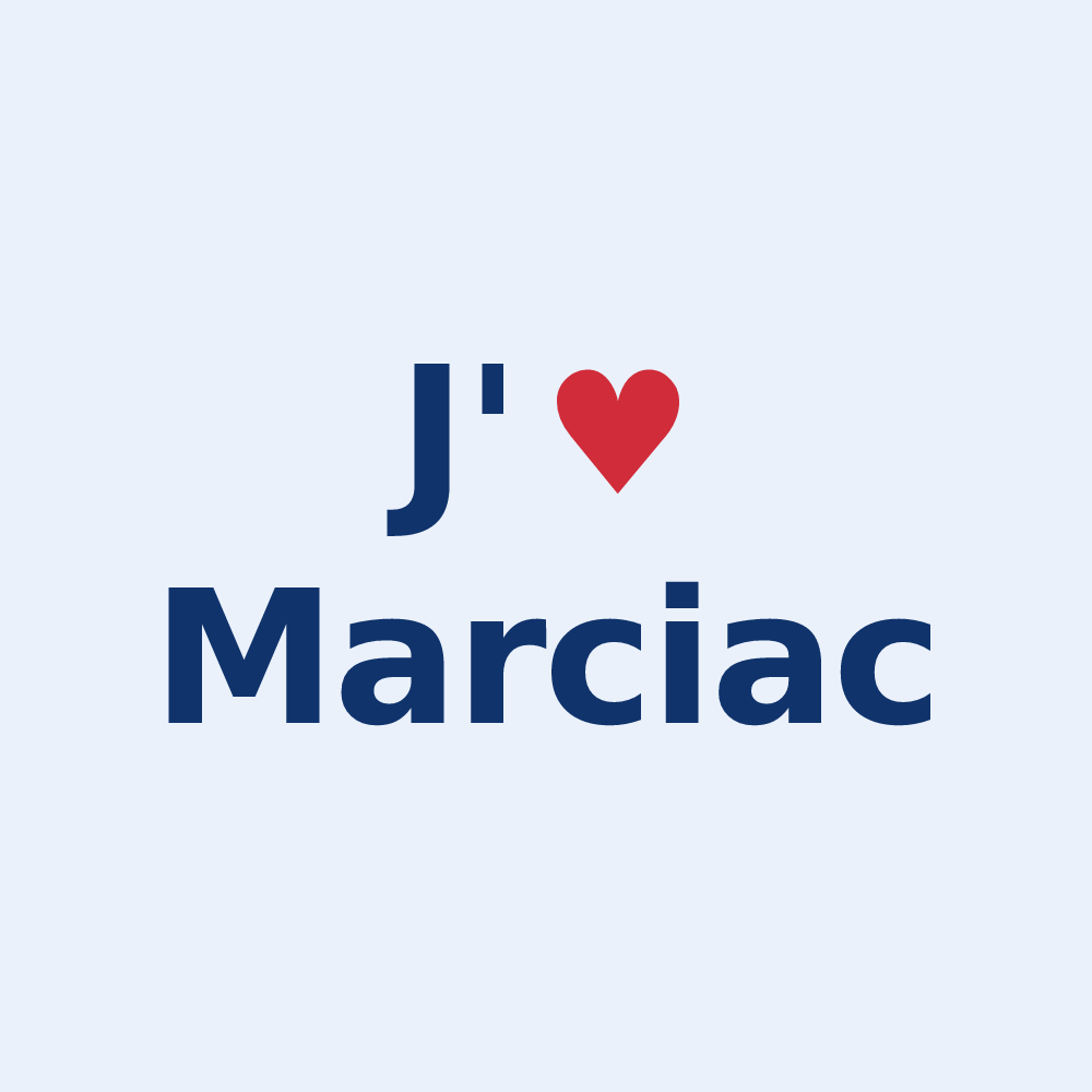 Sticker personnalisé Marciac — design J'aime Marciac