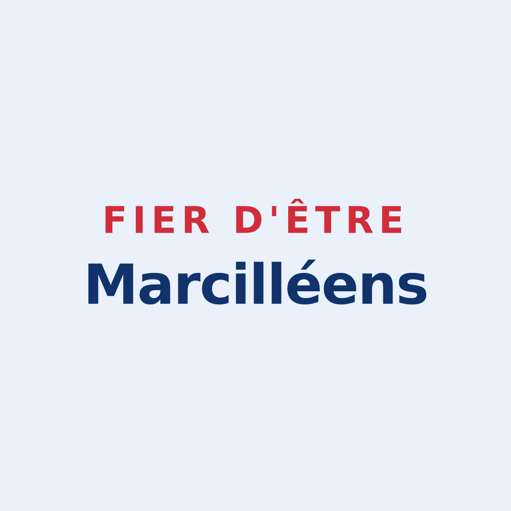 Sticker « Fier d'être Marcilléens » — design pour Marcillé-Raoul