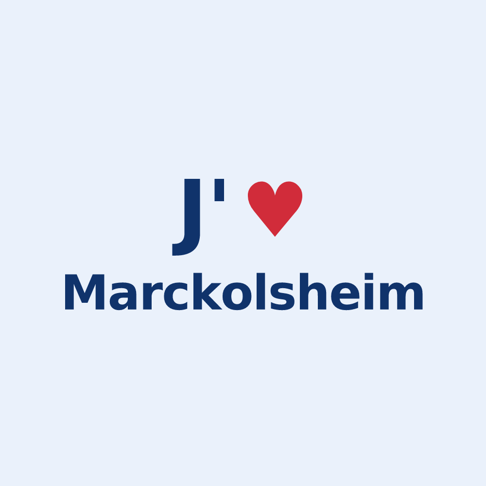 Sticker personnalisé Marckolsheim — design J'aime Marckolsheim