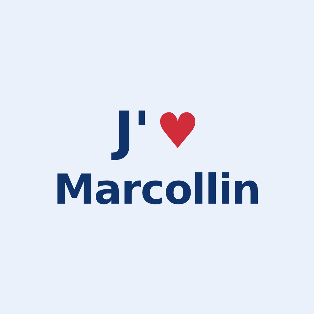 Sticker personnalisé Marcollin — design J'aime Marcollin