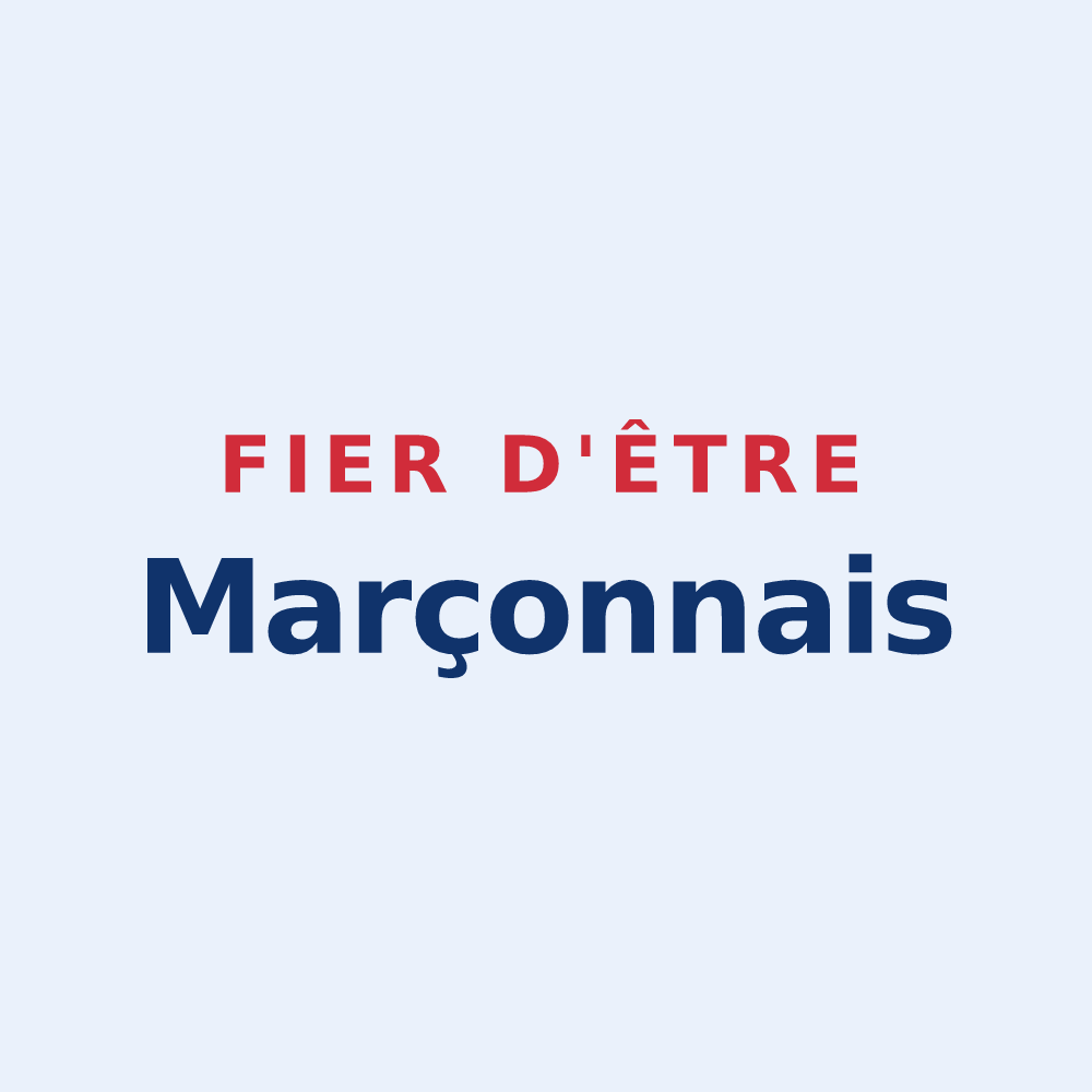Sticker « Fier d'être Marçonnais » — design pour Marçon