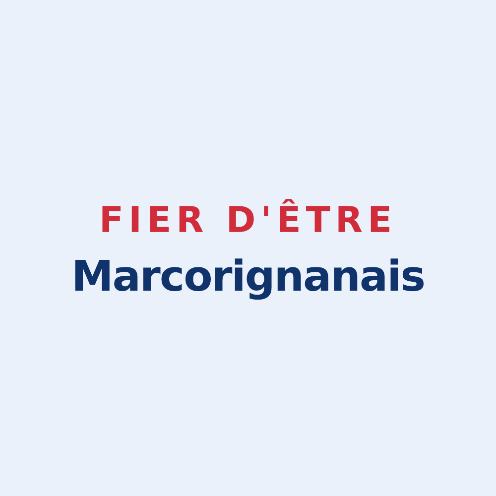 Sticker « Fier d'être Marcorignanais » — design pour Marcorignan