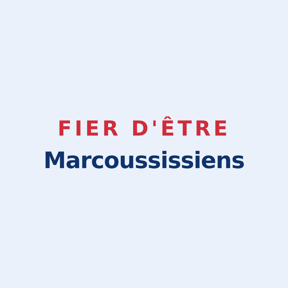Sticker « Fier d'être Marcoussissiens » — design pour Marcoussis