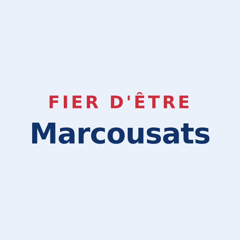 Sticker « Fier d'être Marcousats » — design pour Marcoux