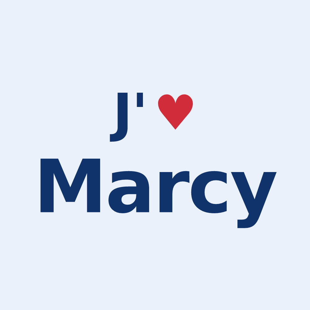 Sticker personnalisé Marcy — design J'aime Marcy