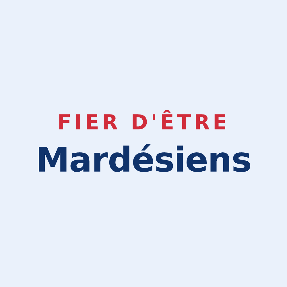 Sticker « Fier d'être Mardésiens » — design pour Mardié