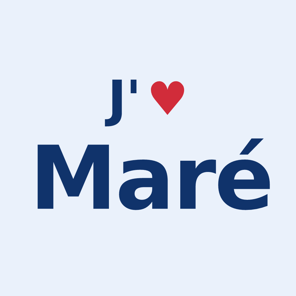 Sticker personnalisé Maré — design J'aime Maré