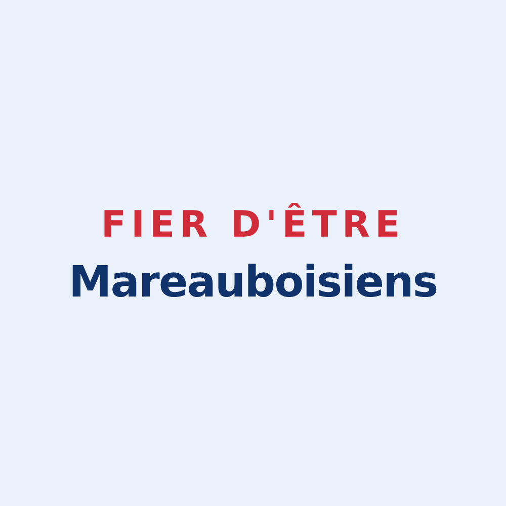 Sticker « Fier d'être Mareauboisiens » — design pour Mareau-aux-Bois