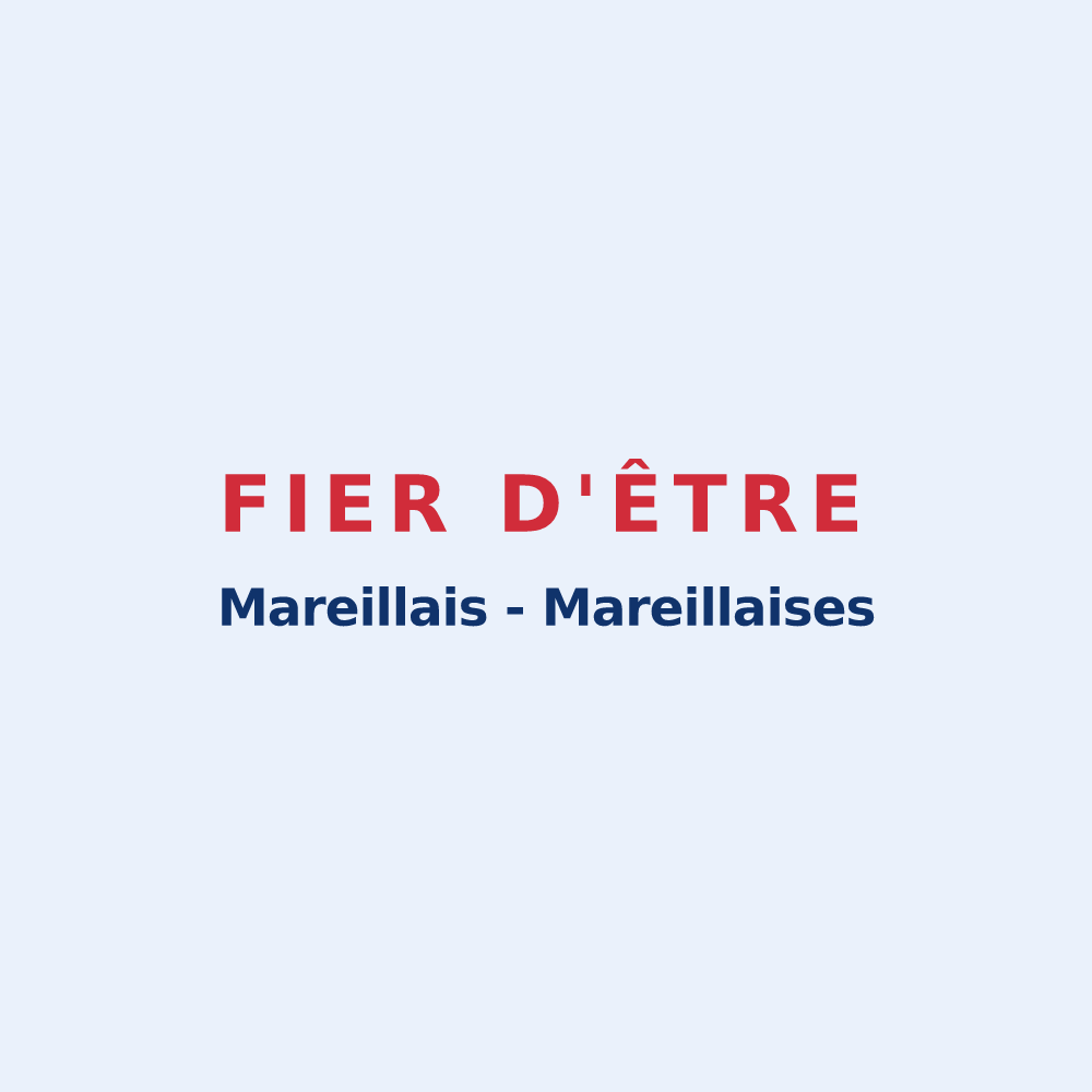 Sticker « Fier d'être Mareillais - Mareillaises » — design pour Mareilles