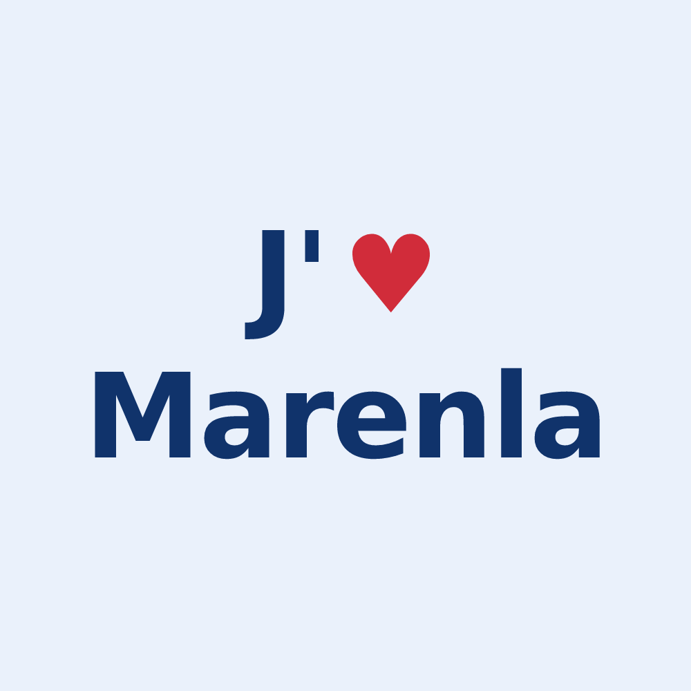 Sticker personnalisé Marenla — design J'aime Marenla