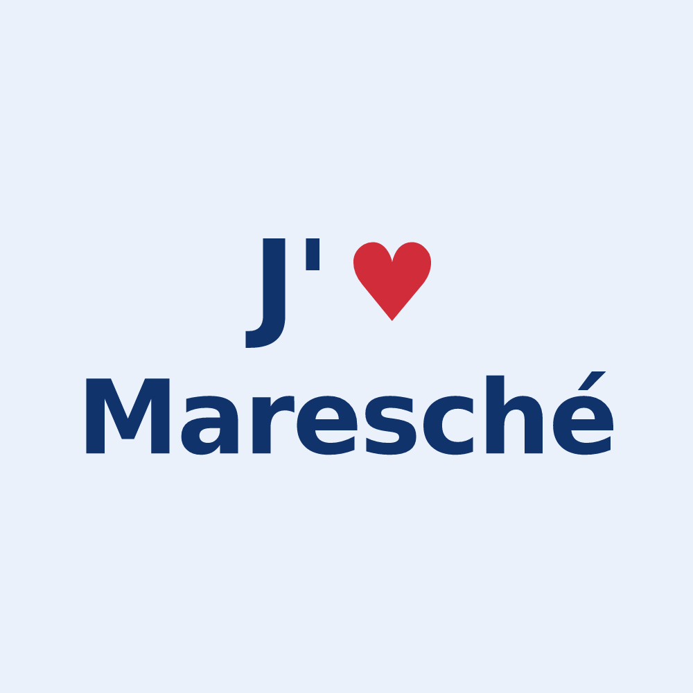 Sticker personnalisé Maresché — design J'aime Maresché