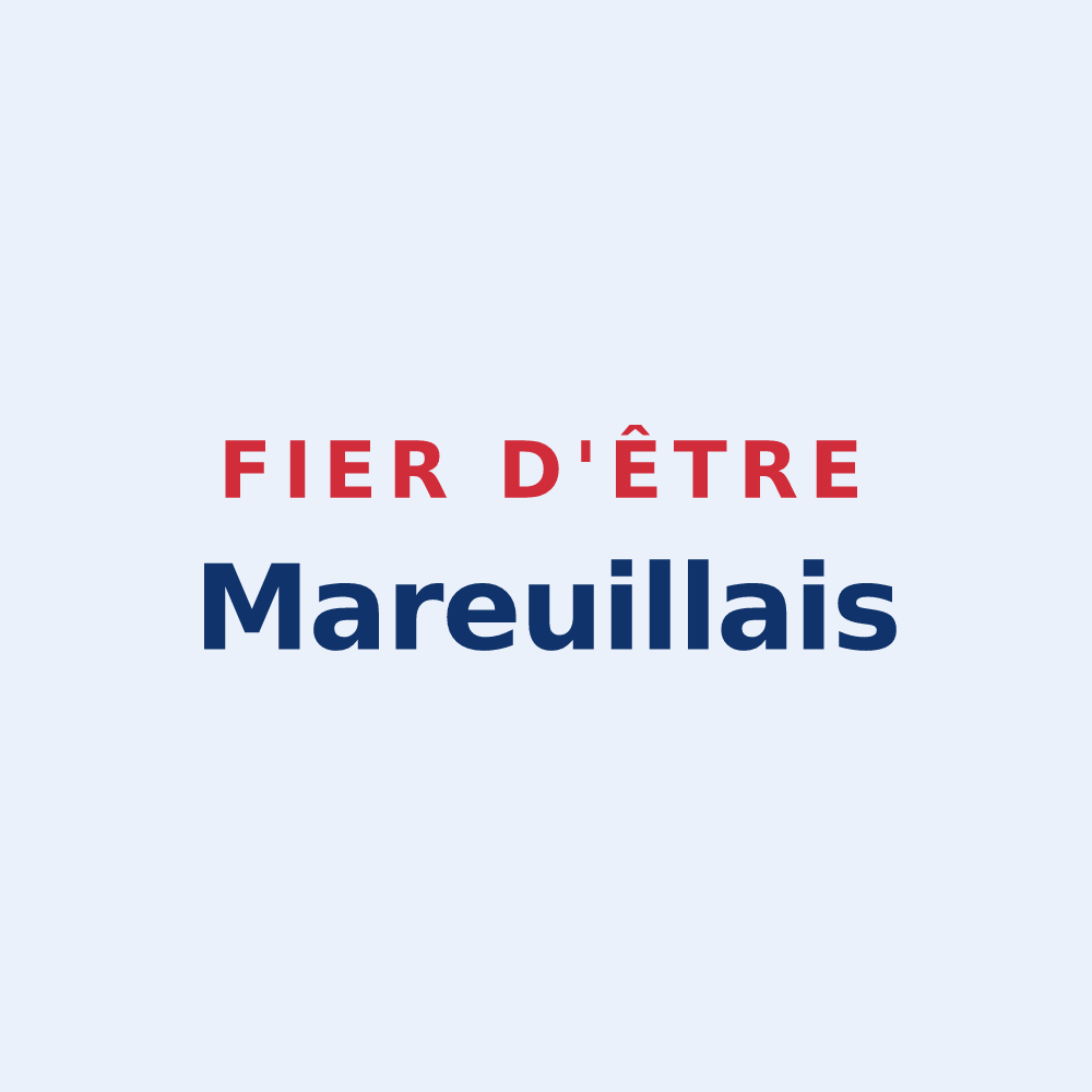 Sticker « Fier d'être Mareuillais » — design pour Mareuil en Périgord