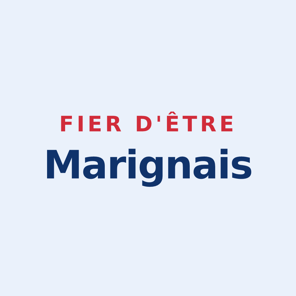 Sticker « Fier d'être Marignais » — design pour Marigny-sur-Yonne