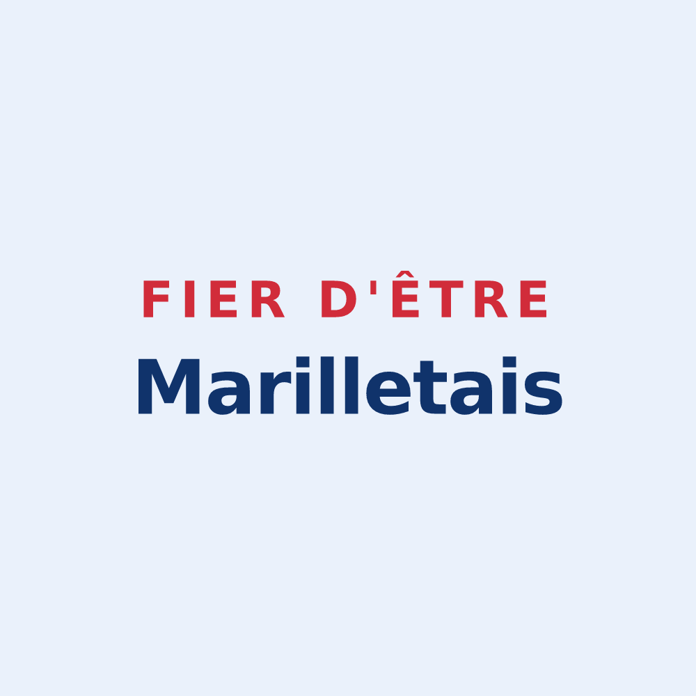 Sticker « Fier d'être Marilletais » — design pour Marillet