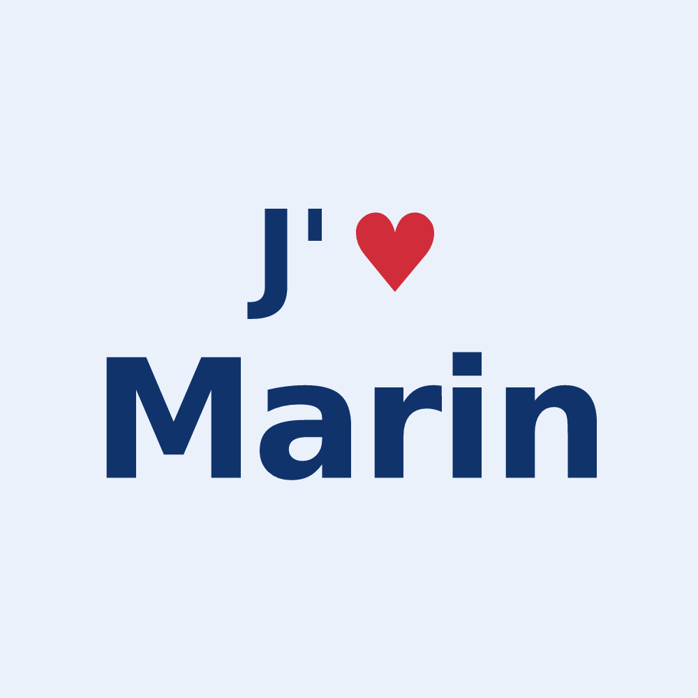 Sticker personnalisé Marin — design J'aime Marin