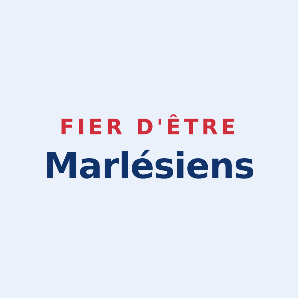 Sticker « Fier d'être Marlésiens » — design pour Marles-sur-Canche