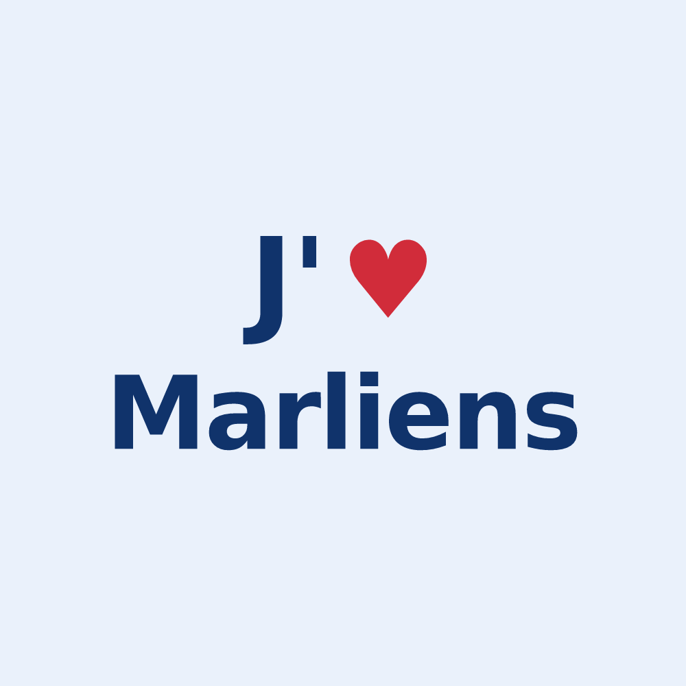 Sticker personnalisé Marliens — design J'aime Marliens
