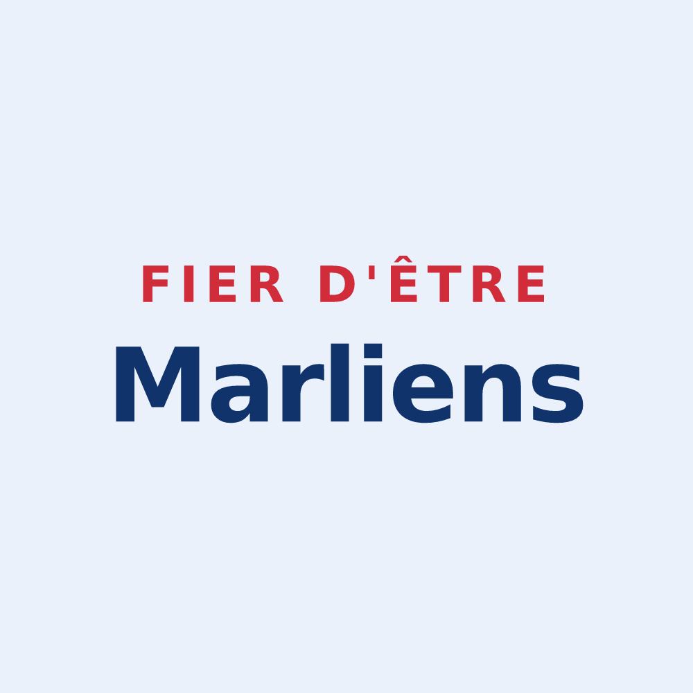 Sticker « Fier d'être Marliens » — design pour Marly