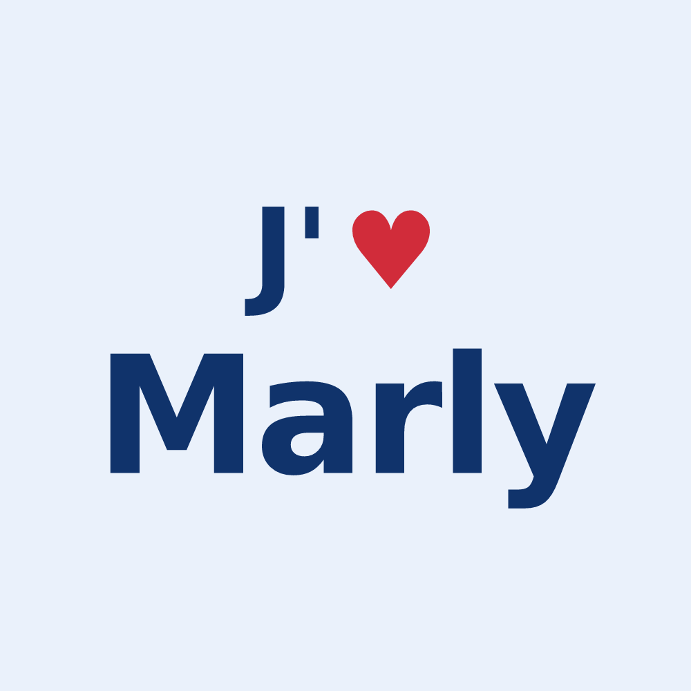 Sticker personnalisé Marly — design J'aime Marly