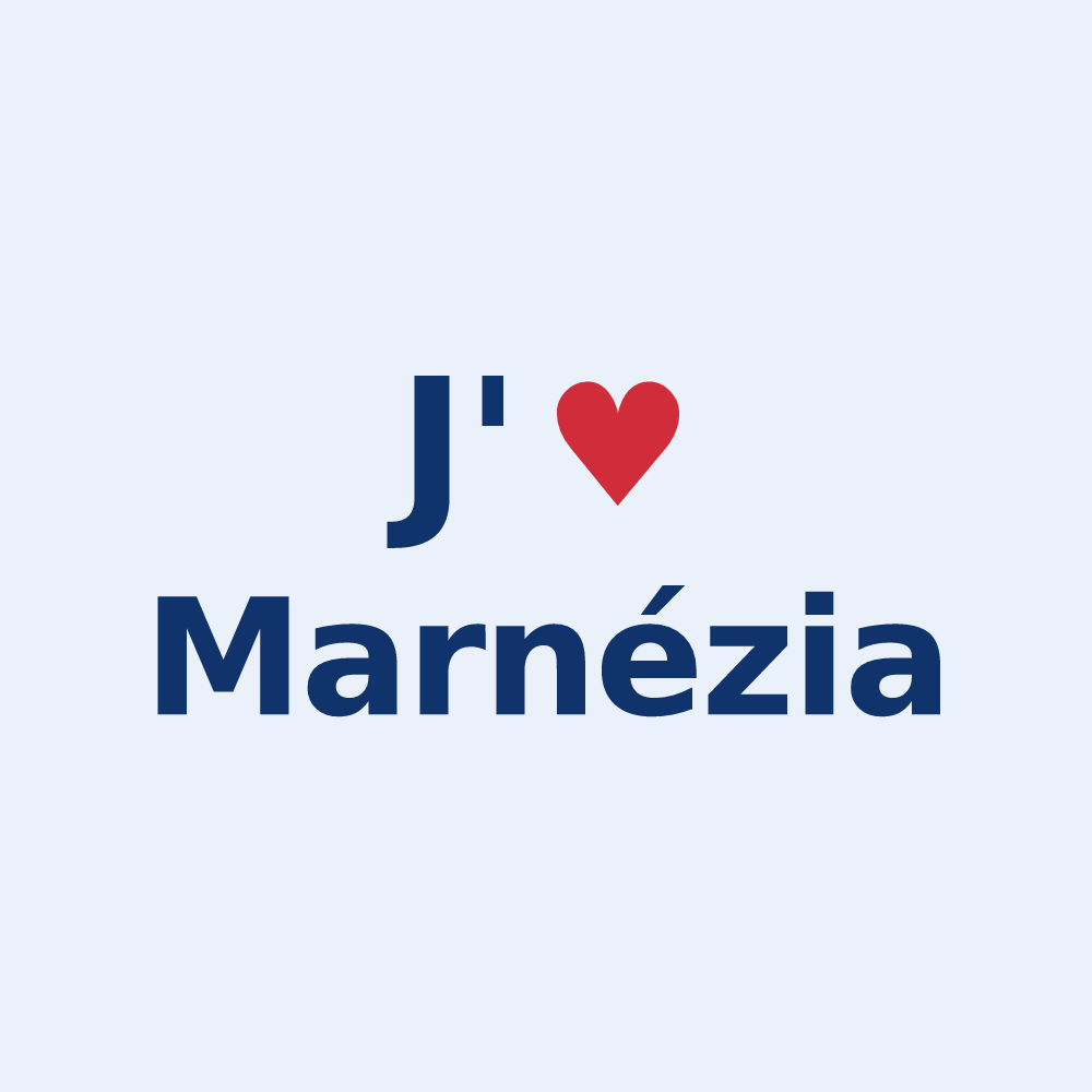 Sticker personnalisé Marnézia — design J'aime Marnézia
