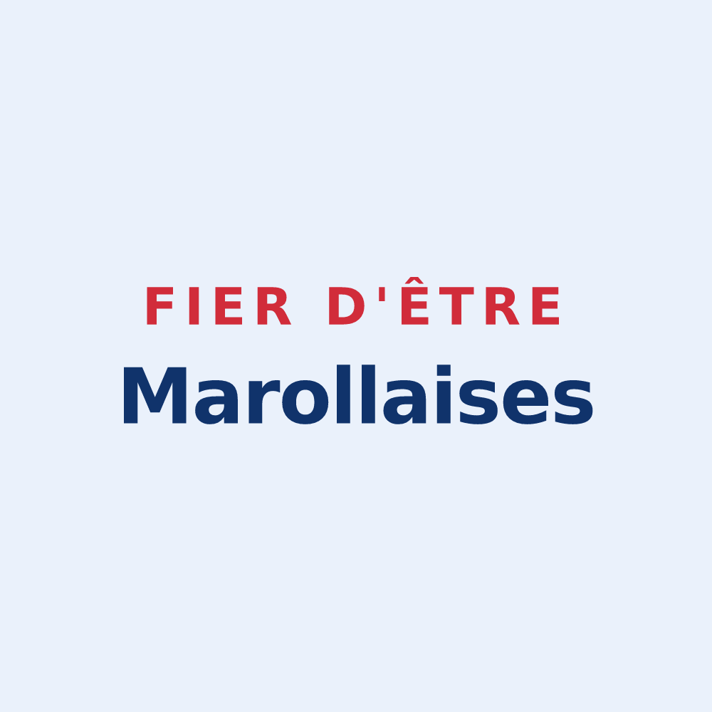 Sticker « Fier d'être Marollaises » — design pour Marolles