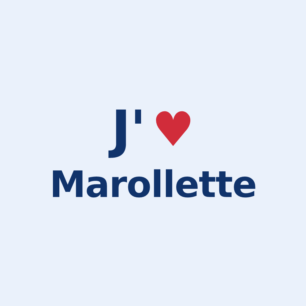 Sticker personnalisé Marollette — design J'aime Marollette