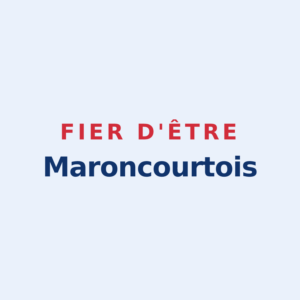 Sticker « Fier d'être Maroncourtois » — design pour Maroncourt