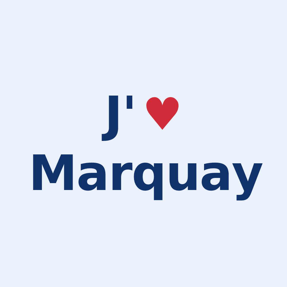 Sticker personnalisé Marquay — design J'aime Marquay