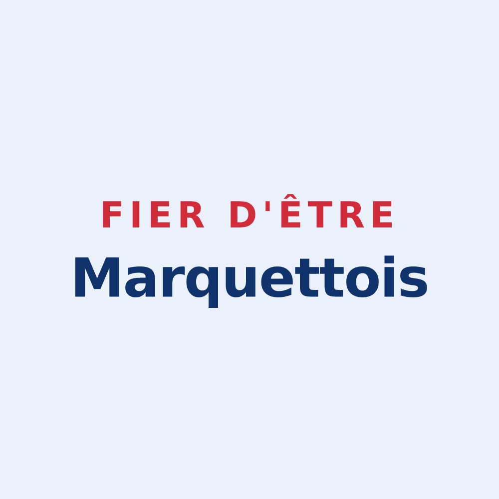 Sticker « Fier d'être Marquettois » — design pour Marquette-lez-Lille