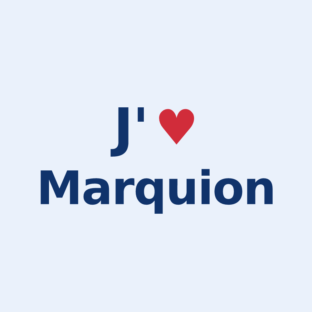 Sticker personnalisé Marquion — design J'aime Marquion