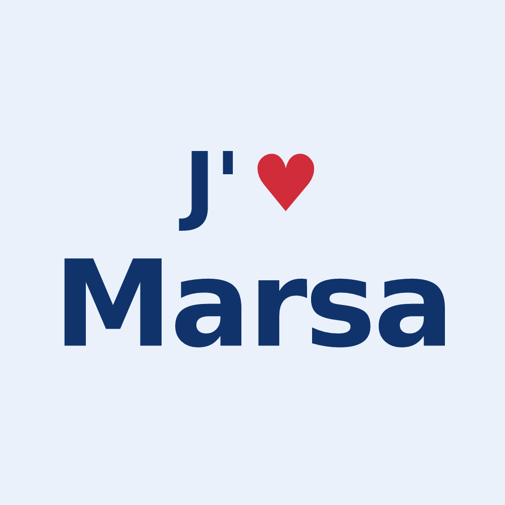 Sticker personnalisé Marsa — design J'aime Marsa