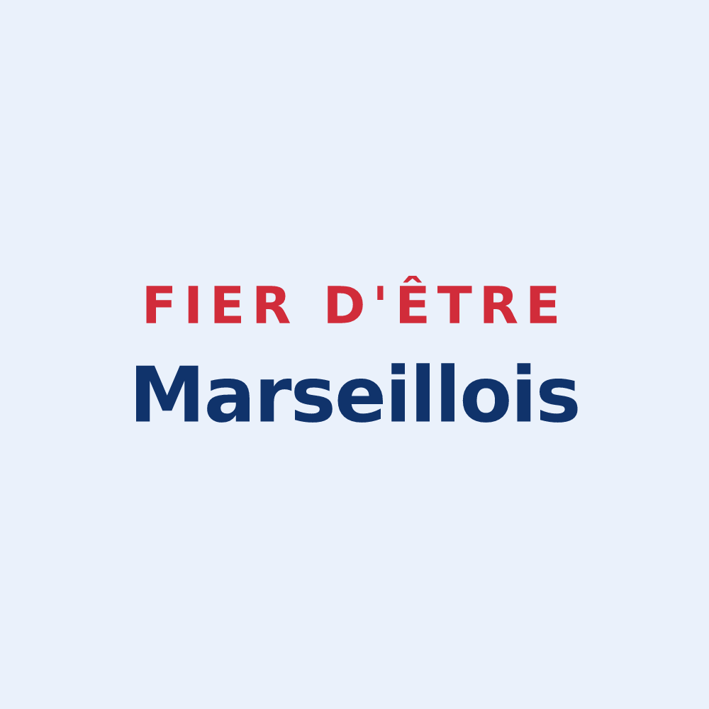 Sticker « Fier d'être Marseillois » — design pour Marseille-en-Beauvaisis