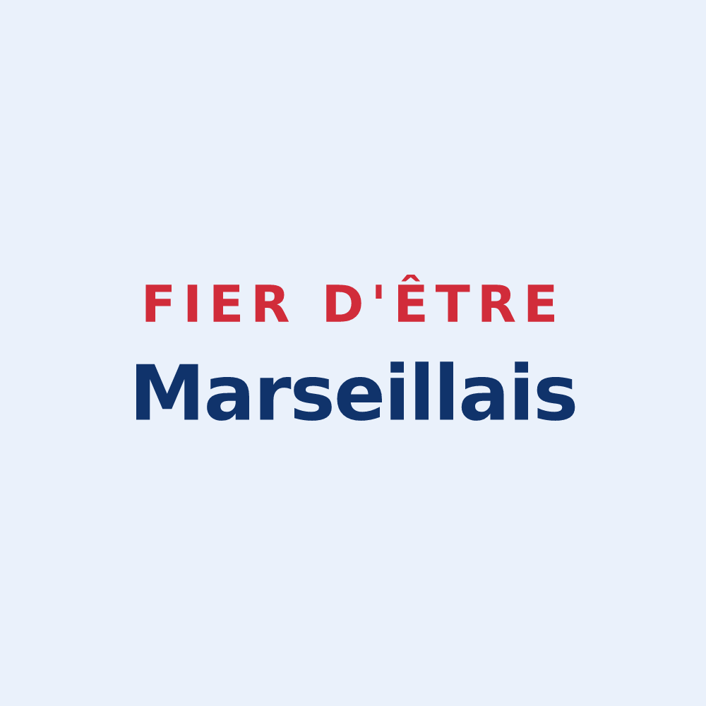 Sticker « Fier d'être Marseillais » — design pour Marseille