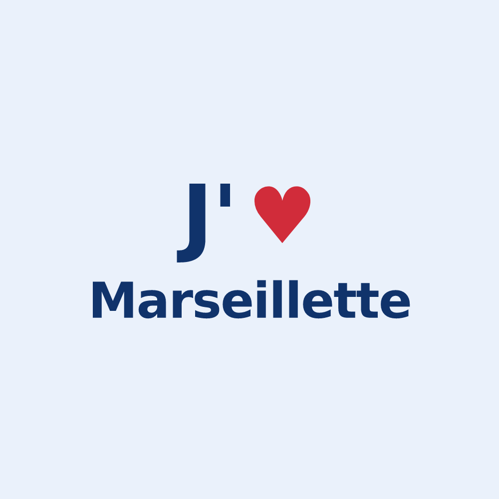 Sticker personnalisé Marseillette — design J'aime Marseillette