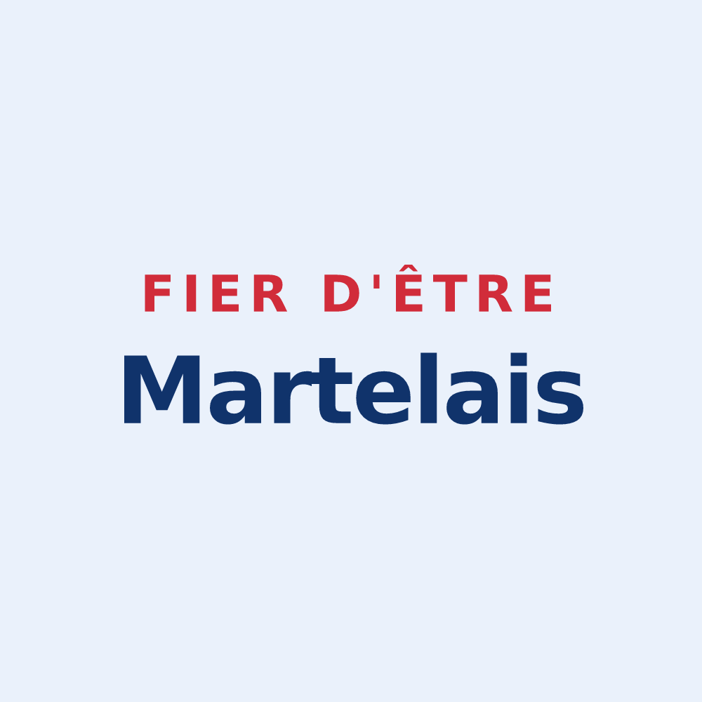 Sticker « Fier d'être Martelais » — design pour Martel