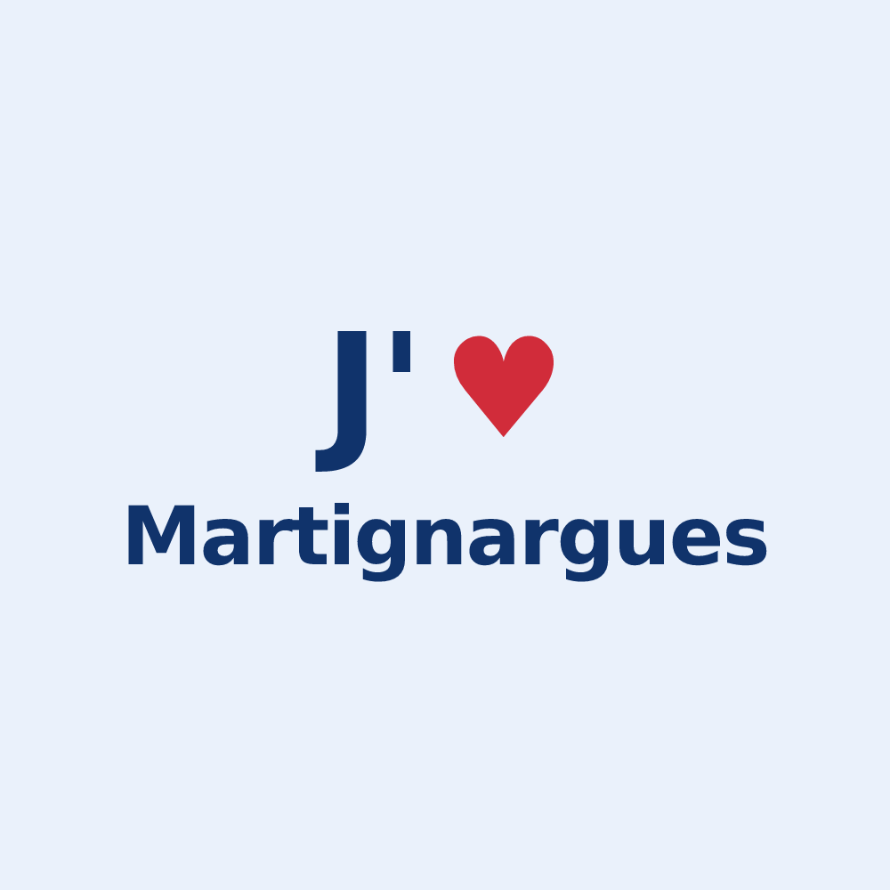 Sticker personnalisé Martignargues — design J'aime Martignargues