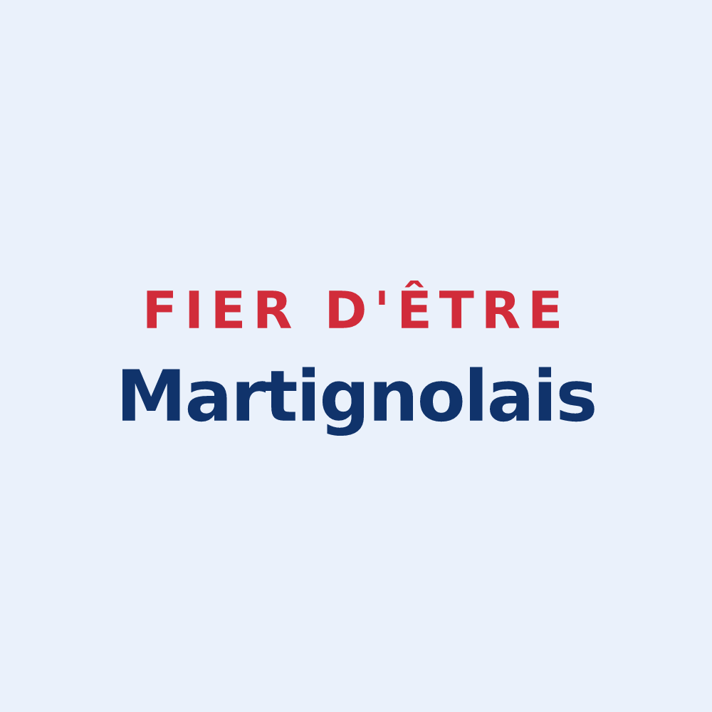 Sticker « Fier d'être Martignolais » — design pour Martigné-Ferchaud